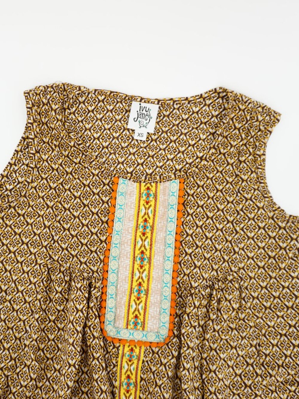 Ivy Jane Boho Sleeveless V Neck Top Size XS